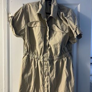 GAP Beige Striped Shirt Classic